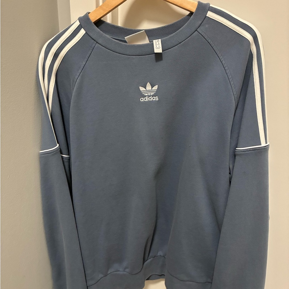 Rare Adidas Men's Baby Blue Sweater